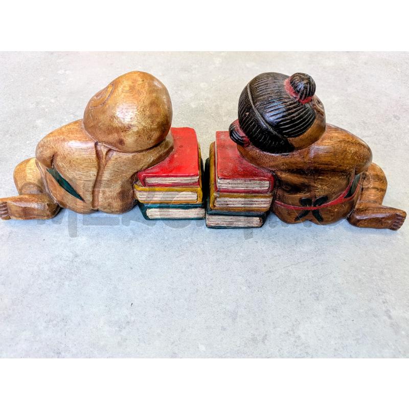 FERMA LIBRI STATUINE IN LEGNO  | Mercatino dell'Usato Lugagnano di sona 5