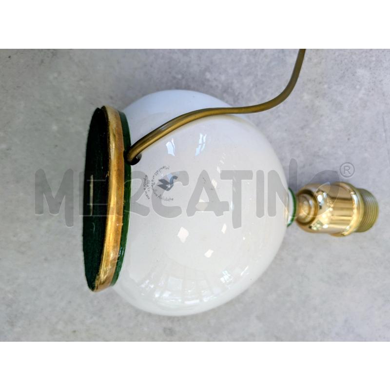LAMPADA DA TAVOLO MOTIVO FLOREALE DORATO  | Mercatino dell'Usato Lugagnano di sona 2