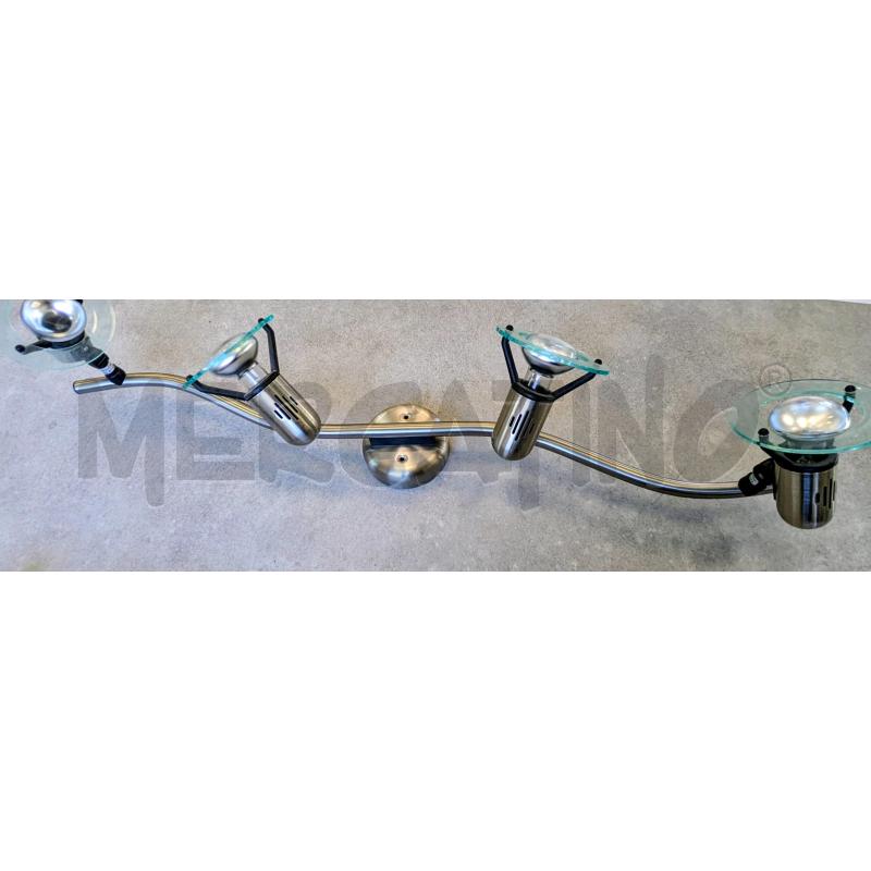 LAMPADA IN METALLO CROM. 4 FARETTI ORIENTABILI | Mercatino dell'Usato Lugagnano di sona 1