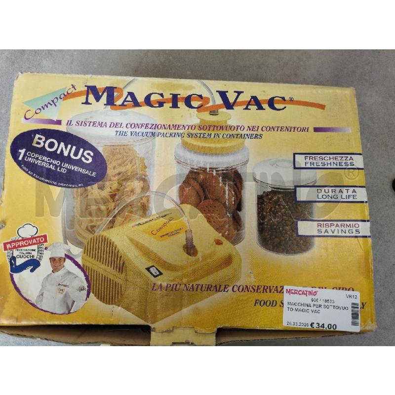 MACCHINA PER SOTTOVUOTO MAGIC VAC  | Mercatino dell'Usato Lugagnano di sona 1
