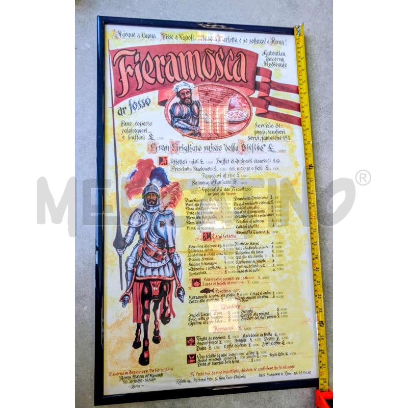 MENÙ DELLA TAVERNA ROMANA FIERAMOSCA | Mercatino dell'Usato Lugagnano di sona 3