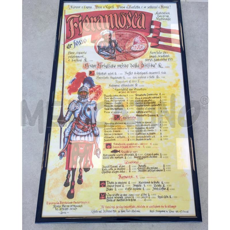 MENÙ DELLA TAVERNA ROMANA FIERAMOSCA | Mercatino dell'Usato Lugagnano di sona 4
