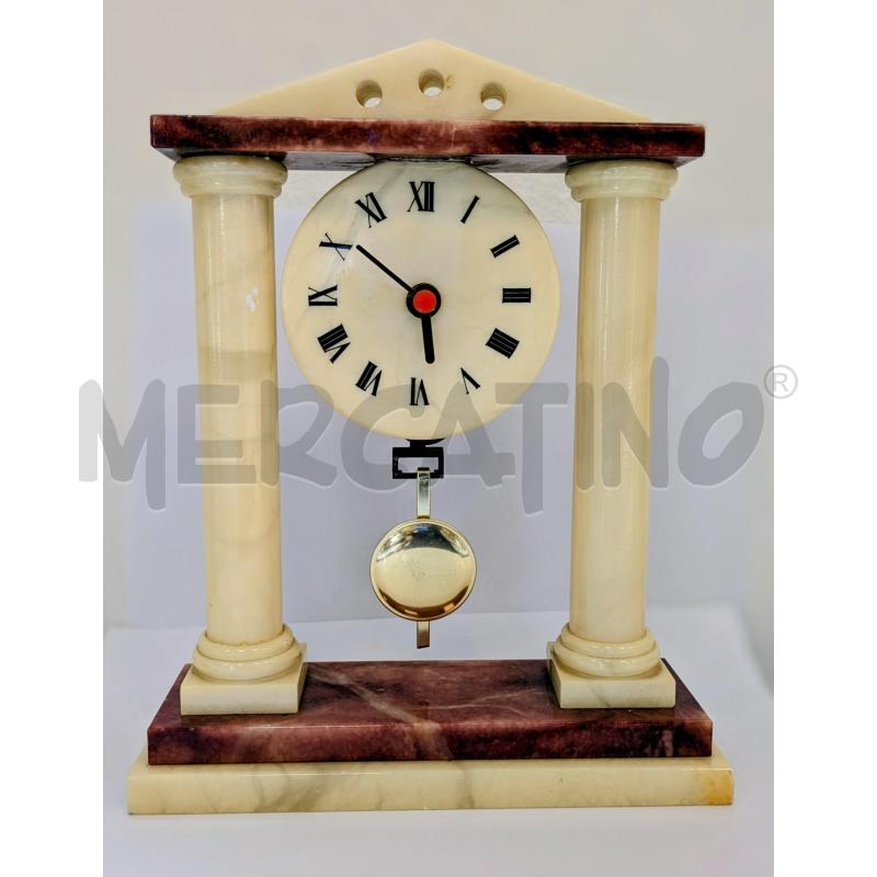 OROLOGIO DA TAVOLO IN MARMO  CON PENDOLO  | Mercatino dell'Usato Lugagnano di sona 1