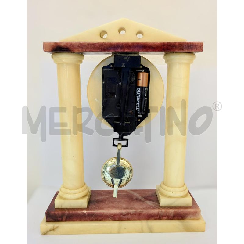 OROLOGIO DA TAVOLO IN MARMO  CON PENDOLO  | Mercatino dell'Usato Lugagnano di sona 4