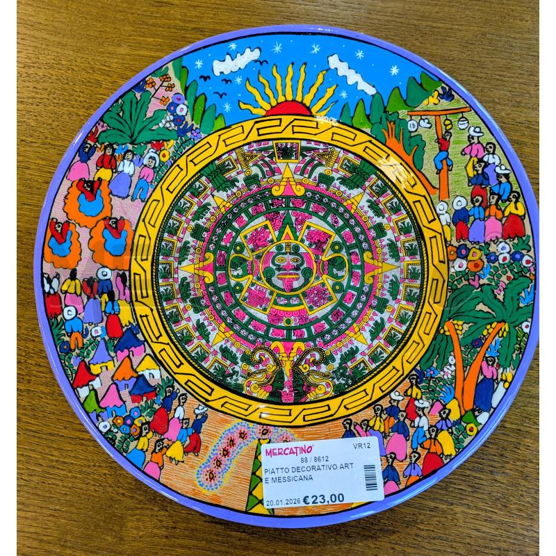 PIATTO DECORATIVO ARTE MESSICANA  | Mercatino dell'Usato Lugagnano di sona 1