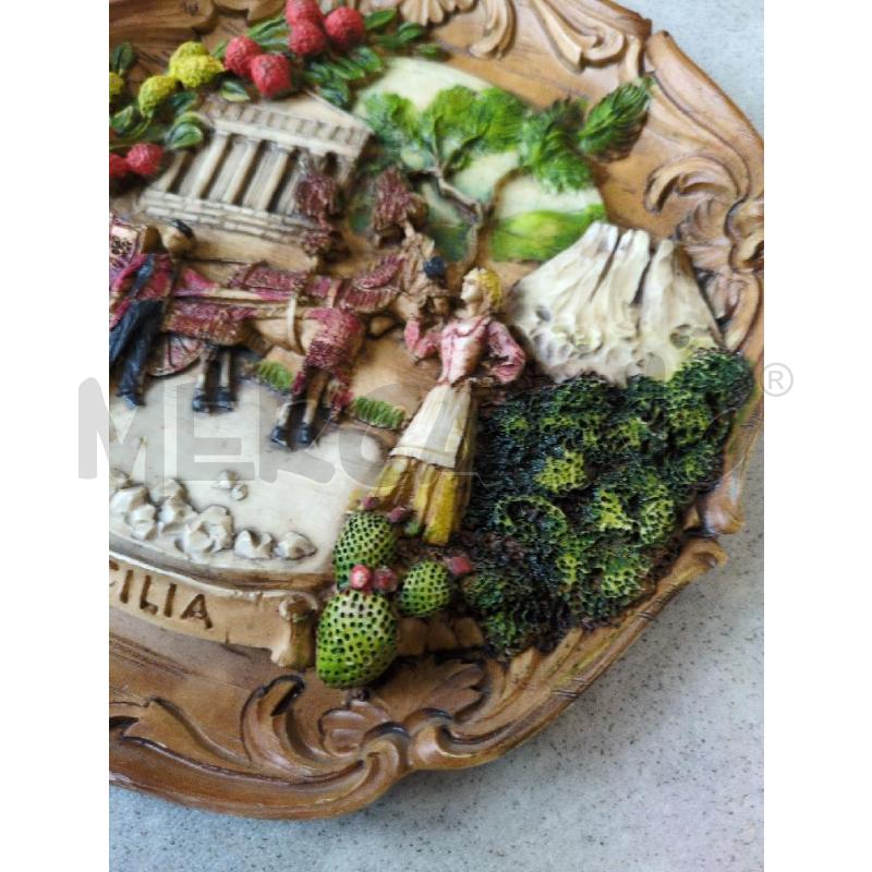PIATTO DECORATIVO SICILIA  | Mercatino dell'Usato Lugagnano di sona 4