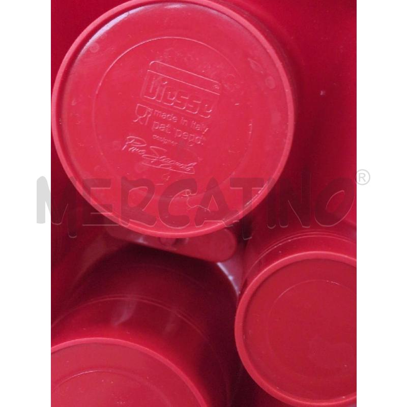 PORTACONDIMENTI PLASTICA ROSSA  | Mercatino dell'Usato Lugagnano di sona 4