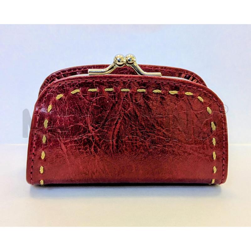 PORTA MONETE IN PELLE ROSSO | Mercatino dell'Usato Lugagnano di sona 1