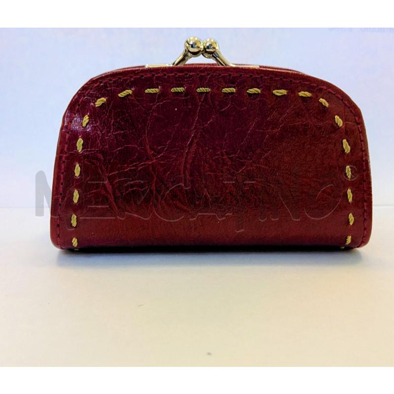 PORTA MONETE IN PELLE ROSSO | Mercatino dell'Usato Lugagnano di sona 2