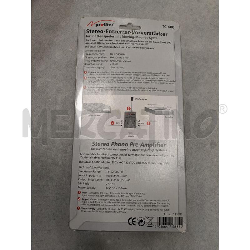 PREAMPLIFICATORE PROFITEC TC400 | Mercatino dell'Usato Lugagnano di sona 2