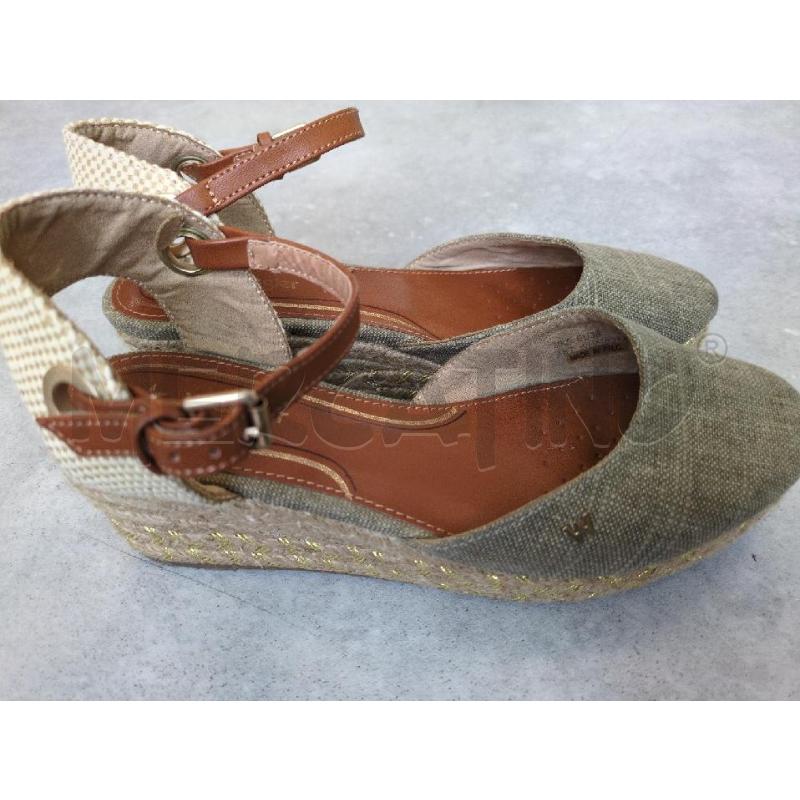 SANDALI DONNA WRANGLER  TESSUTO BEIGE  | Mercatino dell'Usato Lugagnano di sona 1