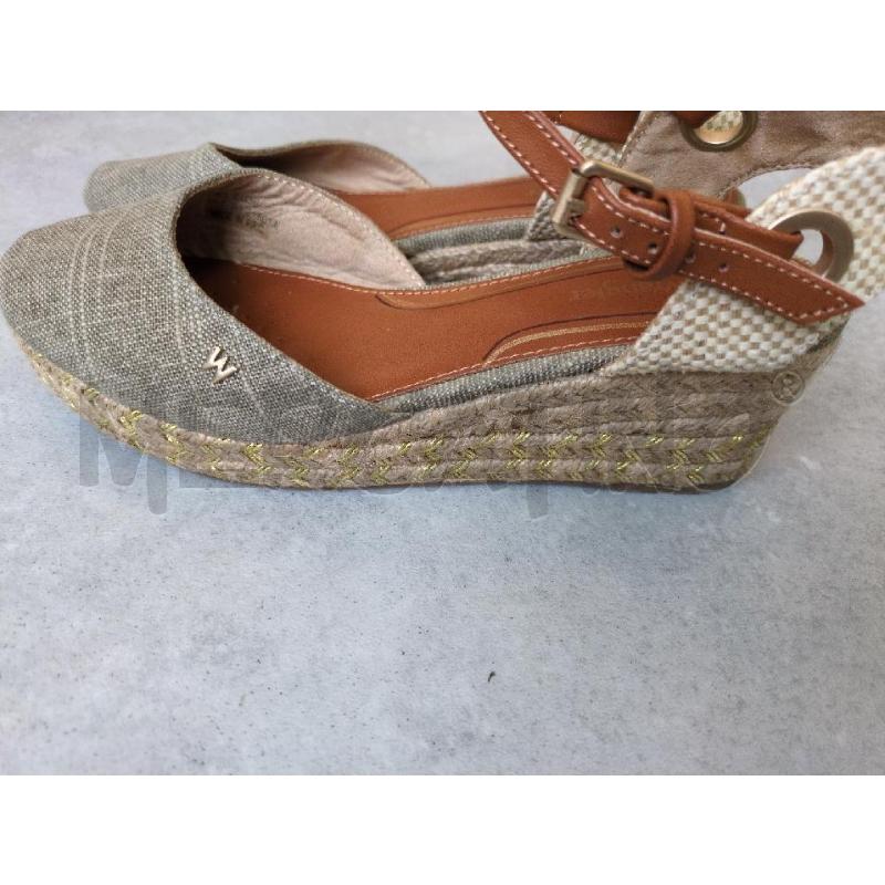 SANDALI DONNA WRANGLER  TESSUTO BEIGE  | Mercatino dell'Usato Lugagnano di sona 4