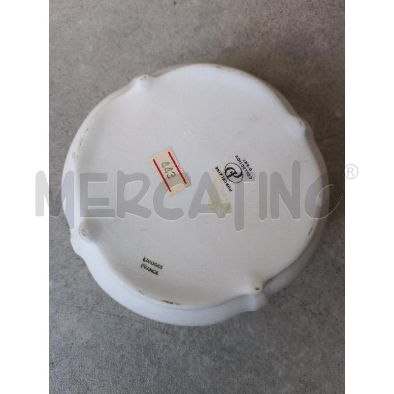 SCATOLA/CONTENITORE LIMOGES DECO. FLOREALE ROSA E BLU  | Mercatino dell'Usato Lugagnano di sona 3