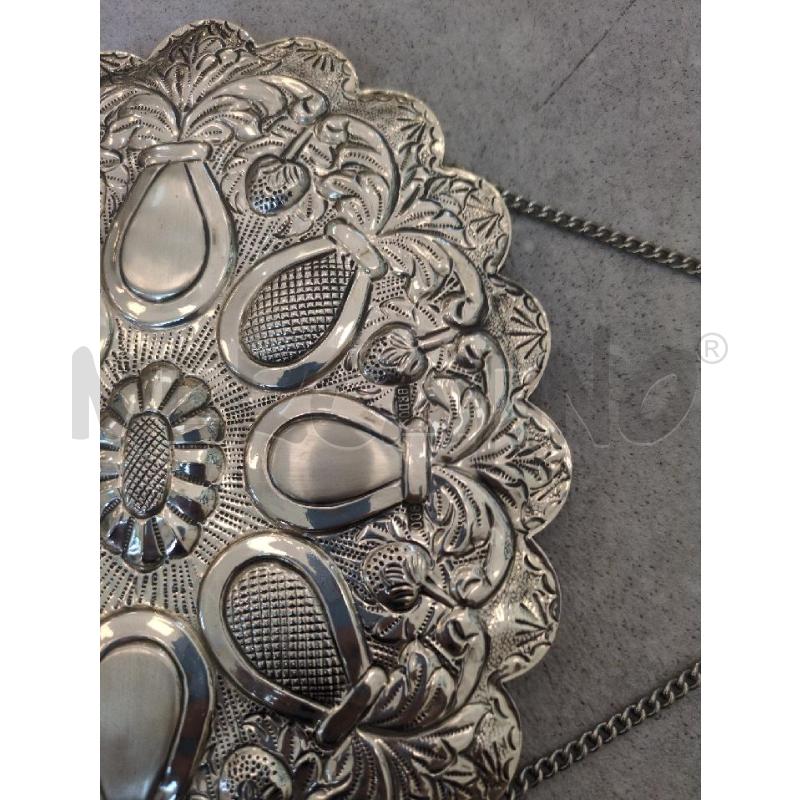 SPECCHIO OVALE CORNICE COLOR ARGENTO BEDO  | Mercatino dell'Usato Lugagnano di sona 3