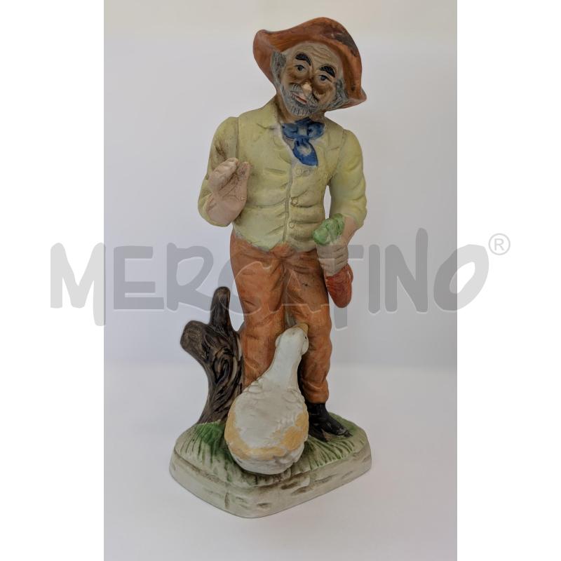 STATUETTA CONTADINO E OCA  | Mercatino dell'Usato Lugagnano di sona 1