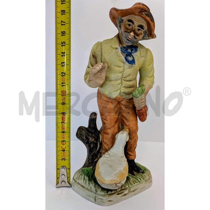 STATUETTA CONTADINO E OCA  | Mercatino dell'Usato Lugagnano di sona 2