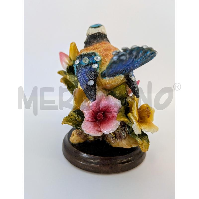 STATUINA UCCELLO SU RAMO FIORI  | Mercatino dell'Usato Lugagnano di sona 5