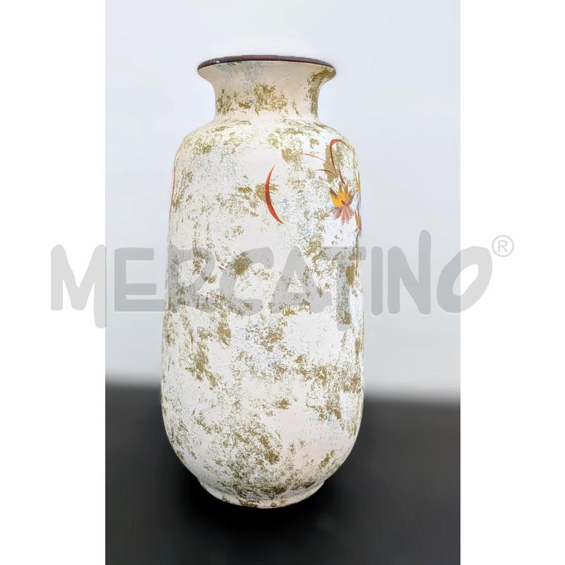 VASO CERAMICA MOTIVO  FLOREALE | Mercatino dell'Usato Lugagnano di sona 2