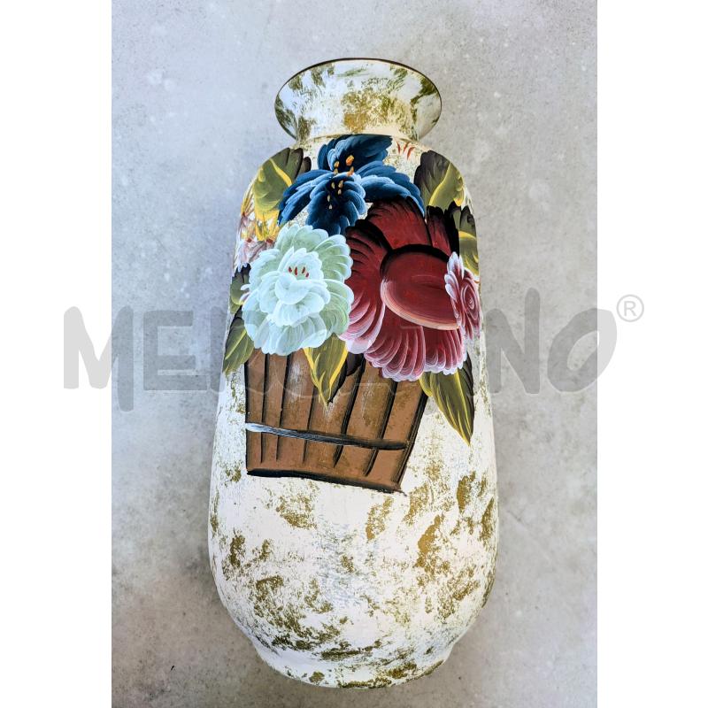 VASO CERAMICA MOTIVO  FLOREALE | Mercatino dell'Usato Lugagnano di sona 3