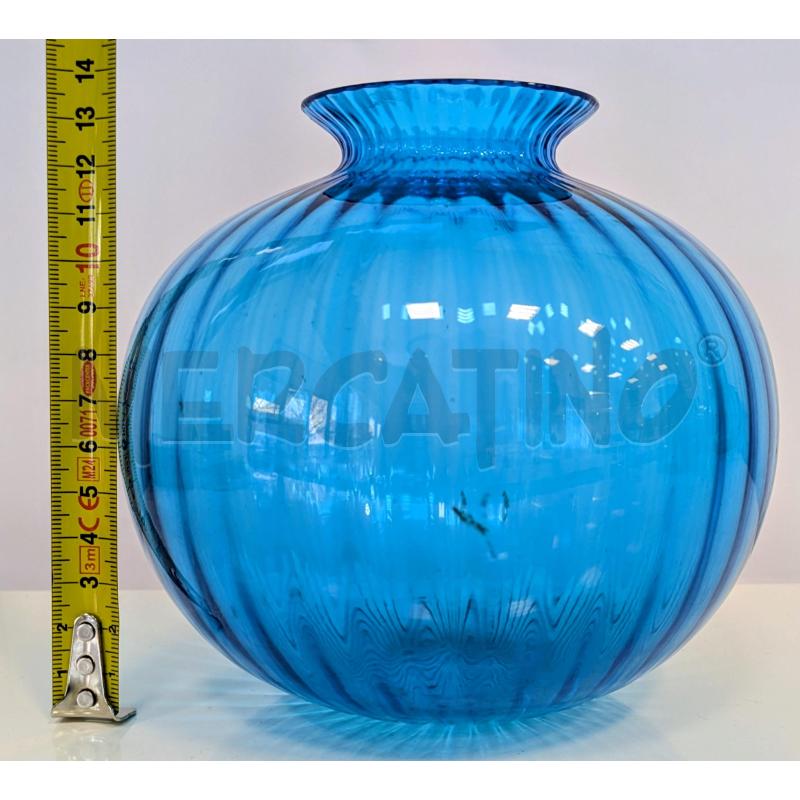 VASO IN VETRO BLU  STYLE VENINI  | Mercatino dell'Usato Lugagnano di sona 2