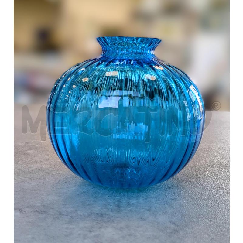VASO IN VETRO BLU  STYLE VENINI  | Mercatino dell'Usato Lugagnano di sona 4