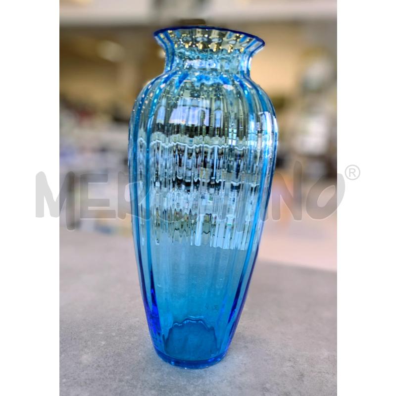 VASO IN VETRO MURANO  BLU  | Mercatino dell'Usato Lugagnano di sona 1