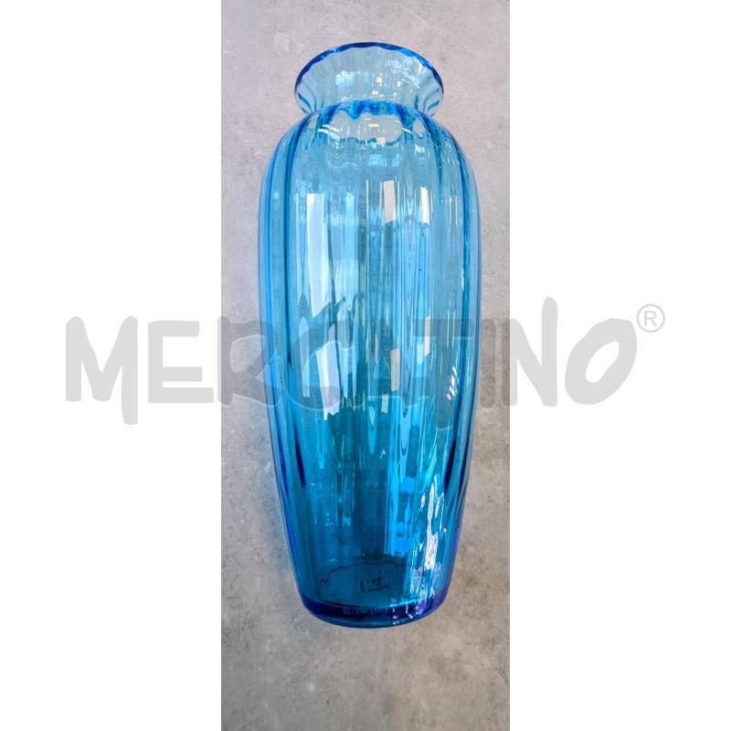 VASO IN VETRO MURANO  BLU  | Mercatino dell'Usato Lugagnano di sona 2