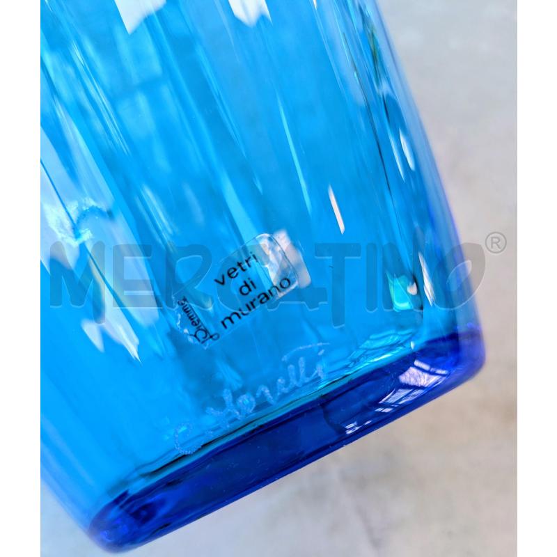 VASO IN VETRO MURANO  BLU  | Mercatino dell'Usato Lugagnano di sona 3