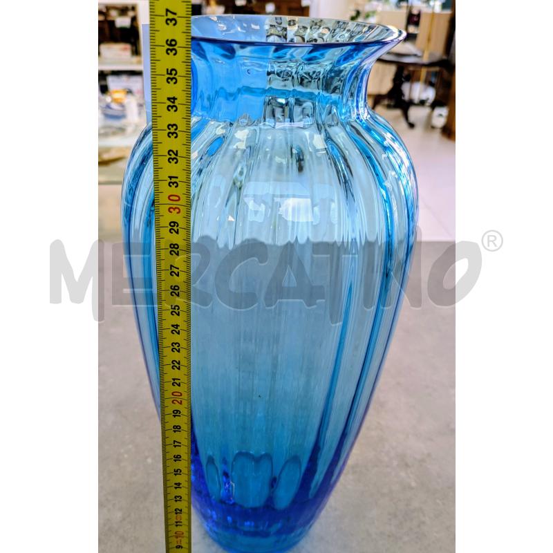VASO IN VETRO MURANO  BLU  | Mercatino dell'Usato Lugagnano di sona 4