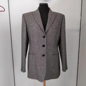 Giacca Nera Occhio di Pernice Tweed per uomo 