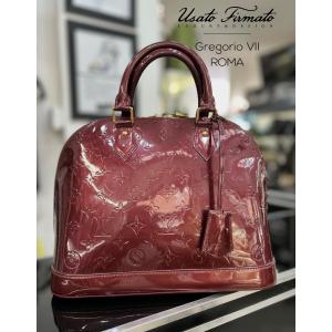 Borsa Luis Vuitton Alma vernice rossa