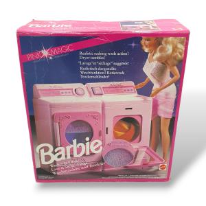 BARBIE PINK MAGIC LAVATRICE ASCIUGATRICE WASHER & DRYER VINTAGE